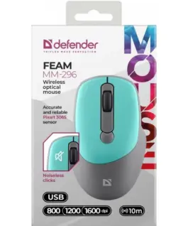 Defender WIRELESS мишка SILENT C LICK FEAM MINT
