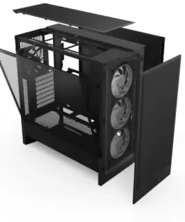 Alternative view of NZXT кутия за компютър NZXT H5 FLOW RGB MIDI TOWER WINDOW