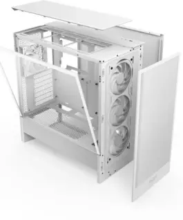 NZXT кутия за компютър NZXT H5 FLOW RGB MIDI TOWER WINDOW