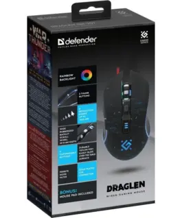 Defender Wiчервен gaming мишка DRAGLEN GM-907