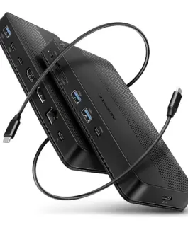 AXAGON HMC-U4 USB hub 12in1 40Gbps LAN HDMI DP PD