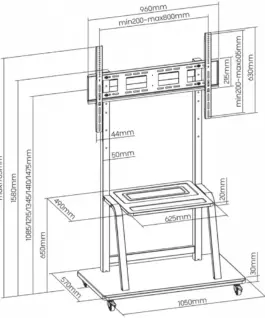 ART ART Mobil stand + TV mount 37-100 150kg