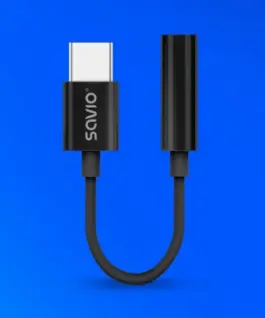 Savio адаптер audio USB-C Jack 3