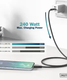 Digitus USB-C кабел за зареждане AK-300344-020-S