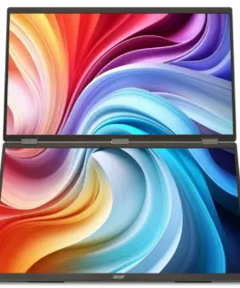 Acer Dual IPS mobile монитор 19 inch PD193QEbmiuux FHD 16:9 MAT 4MS 250NIT 100MLN:1 HDMI 2xUSB-C SPEAKERS