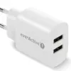 everActive PHONE зарядно 2X USB 2 4A 12W бял