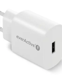 Alternative view of everActive PHONE зарядно 1X USB 18 W QC 3.0 бял