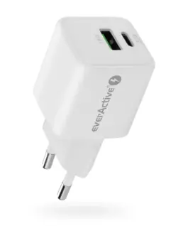 everActive PHONE зарядно GAN 1X US B, 1X USB-C 20W бял - Image 3