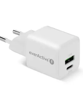 everActive PHONE зарядно GAN 1X US B 1X USB-C 20W бял