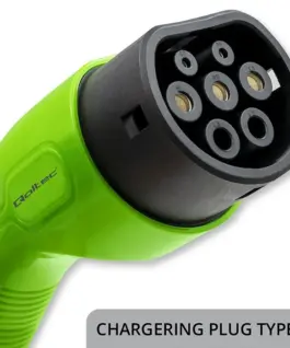 Alternative view of Qoltec Mobile EV зарядно 2in1 Type2 11kW CEE 5 PIN