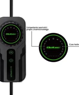 Qoltec Mobile зарядно for EV 2in1 Type2 3.5kW SCHUKO