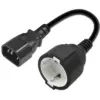 Qoltec адаптер IEC 320 C14 / SCHUKO