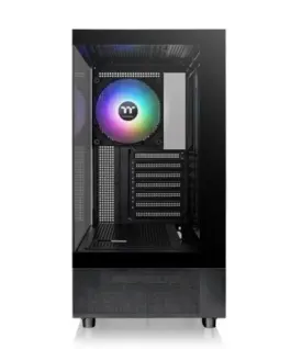 Alternative view of Thermaltake кутия за компютър View 270 Tempeчервен Glass, glass side, CT140 Fan - черен