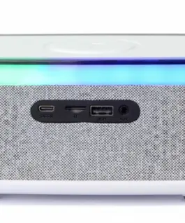 Gembird Digital Alarm Clock with Wireless Charging