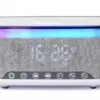 Gembird Digital Alarm Clock with Wireless Charging DAB/FM Radio RGB бял/Gray