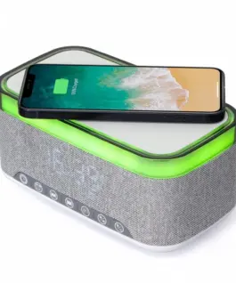 Gembird Digital Alarm Clock with Wireless Charging
