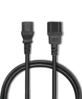 Alternative view of Qoltec Power кабел for UPS | C13/C14 | 3m