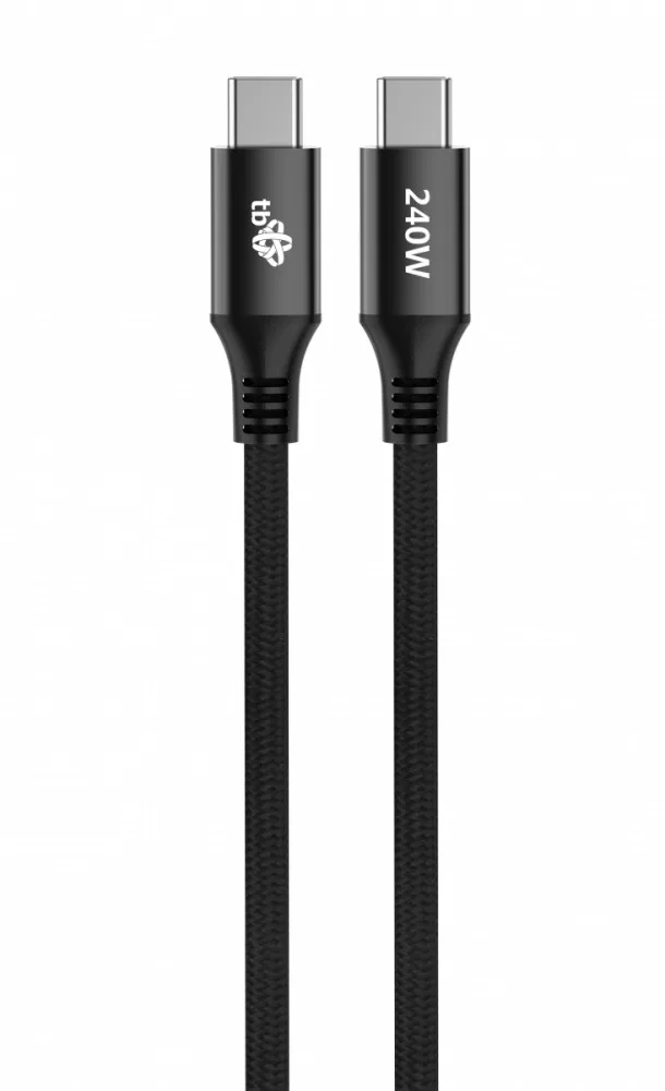 TB кабел USB C - USB C 2m 240W черен