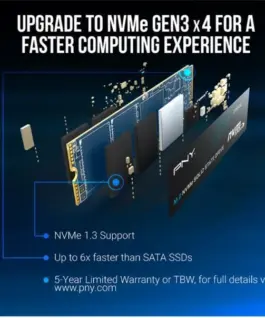 PNY SSD 1TB M.2 2280 BULK M280CS1030-1TB-SI