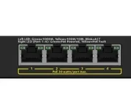 Netgear Switches Unmanaged GS305PP-300EUS 5PT POE/POE+ GIGE