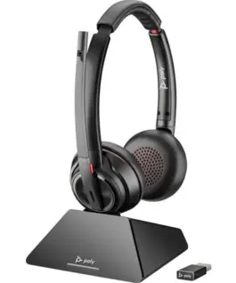 POLY Savi 8220 UC Microsoft Teams Certified DECT 1880-1900 MHz USB-A Headset