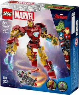 Alternative view of LEGO Super Heroes 76307 Iron Man Mech vs. Ultron