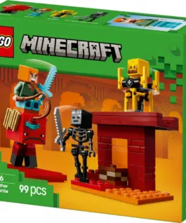 Alternative view of LEGO Minecraft 21266 The Nether Lava Battle