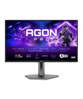 AOC AG326UD 31.5 inch 4K QD-OLED 165Hz HDMIx2 DP Pivot Speakers Monitor