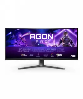 AOC Monitor AG346UCD 34 inch 175Hz Curved QD-OLED HDMIx2 DP HAS Speakers