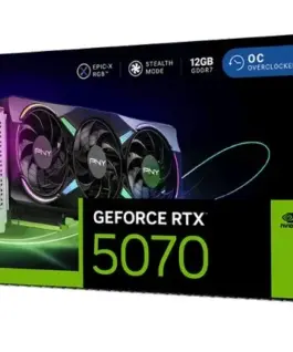 Alternative view of PNY GeForce RTX5070 OC ARGB 3F 12GB 192-bit 672GB/s