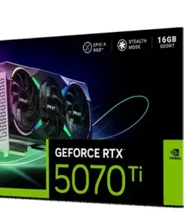 Alternative view of PNY видео карта GeForce RTX5070Ti OC 3F ARGB 16GB 256-bit 896G/s