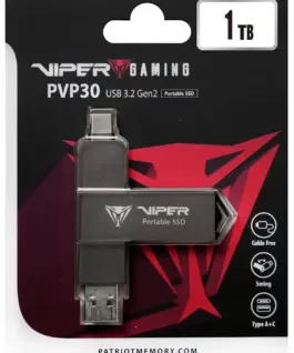 Patriot външен SSD 1TB PVP30 Duo Compact 1000/1000 MB/s USB 3.2 USB-C