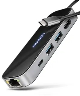 AXAGON HMC-6GLN multiport hub USB-C LAN HDMI PD100W