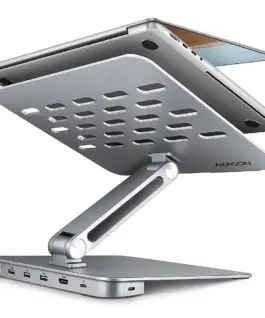 AXAGON HMC-STND USB hub 6in1 ALU stand for Лаптоп