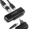 AXAGON адаптер USB-C ADSA-FPX 10Gbps SATA 6G 2.5/3.5 inches SSD/HDD FASTPORT X w tym захранващ блок 60cm USB-C/USB-A