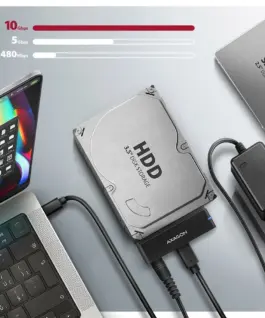 AXAGON адаптер USB-C ADSA-FPX 10Gbps SATA 6G 2.5/3.5 inches SSD/HDD FASTPORT X
