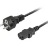 Lanberg Кабел захранващ CCE 7/7 - IEC 320 C13 2M VDE прав черен