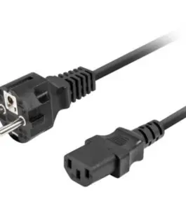 Lanberg Кабел захранващ CCE 7/7 - IEC 320 C13 2M VDE прав черен