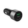 CRONG зарядно за кола USB-C PD 45W + USB QC 3.0 18W черен