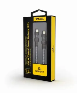 Alternative view of Gembird кабел USB C male - USB C male Power Delivery 100W 1.5m