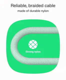 Alternative view of Green Cell кабел USB-C-USB-C PowerStream 100W braid 1,2m бял