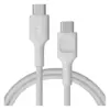 Green Cell кабел USB-C-USB-C PowerStream 100W braid 0.3m бял