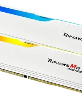 G.SKILL памет PC DDR5 96GB (2x48GB) Ripjaws M5 Neo RGB AMD 6000MHz CL30 бял
