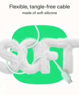 Alternative view of Green Cell кабел USB-C-USB-C PowerFlex 100W silicone 1.2m зелен