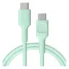 Green Cell кабел USB-C-USB-C PowerFlex 100W silicone 0.3m зелен