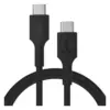 Green Cell кабел USB-C-USB-C PowerFlex 100W silicone 0.3m черен
