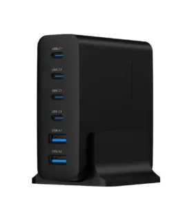 Gembird универсално зарядно 75W GaN 2xUSB-A 4xUSB-C fast зарядно