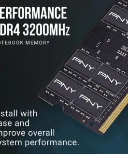 Alternative view of PNY памет за лаптоп 16GB DDR4 SODIMM 3200 MN16GSD43200-TB
