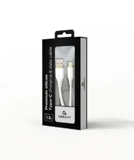 Alternative view of Gembird Type-C USB кабел за зареждане и данни, 1.5 m, бял