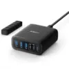 Anker зарядно GaN 112W 3xUSB-A 3xUSB-C черен